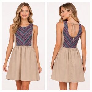 Umgee Embroidered Boho Hippie Dress Sz L